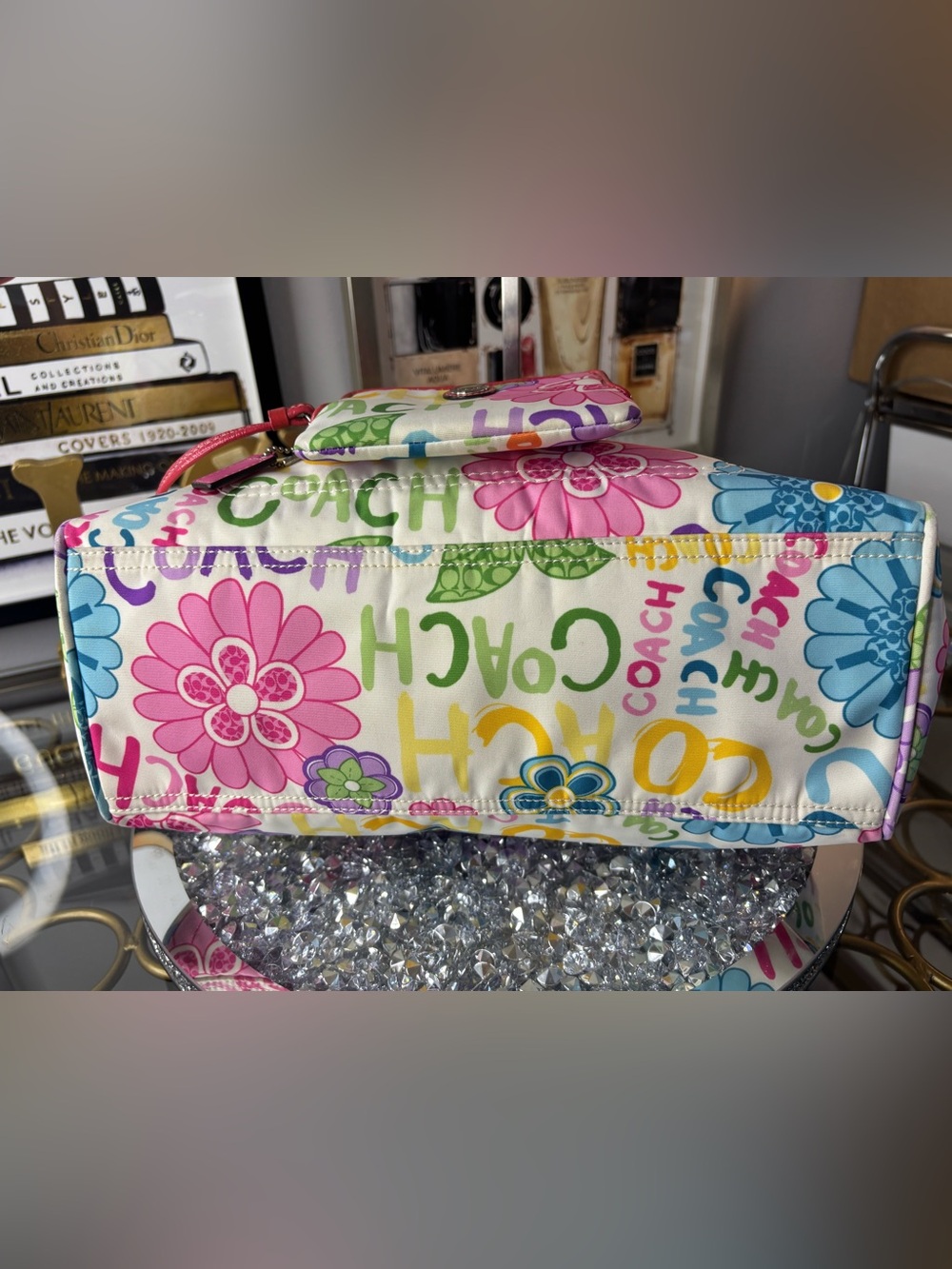 Coach 2010 y2k poppy Daisy Graffiti Floral set EUC - Picture 11 of 16